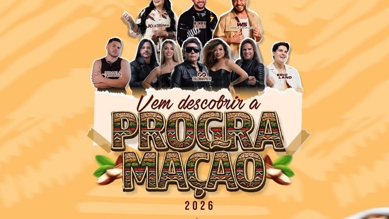 Prefeitura de Tefé anuncia grandes atrações da XXIII Festa da Castanha 2026
