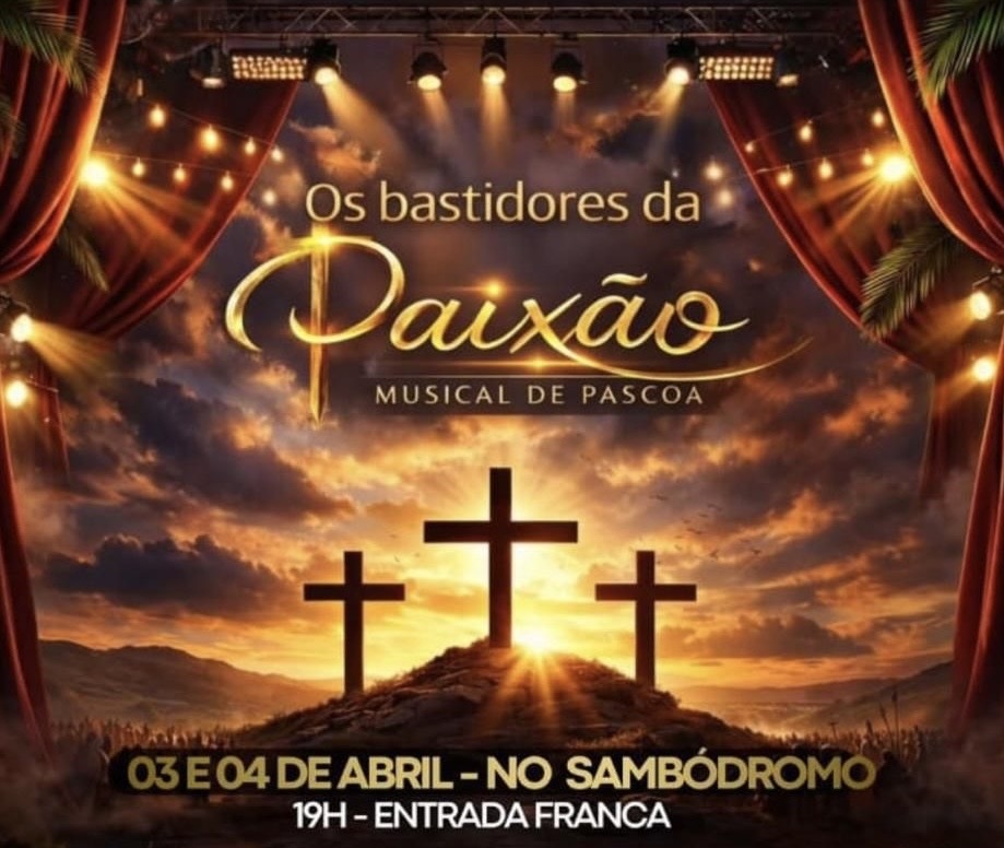 O Grande Espetáculo de Páscoa” promete emocionar público no Sambódromo com produção especial sobre a paixão de Cristo