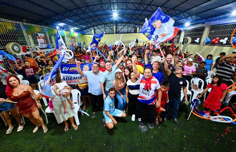 Professor Ademir reúne apoiadores no Jorge Teixeira e reforça aliança do PDT com David Almeida
